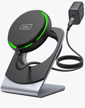 Iniu WI213 Magsafe, 15W Fast Charging with Cooling Fan Wireless Charger Black | US-JPWEL5813