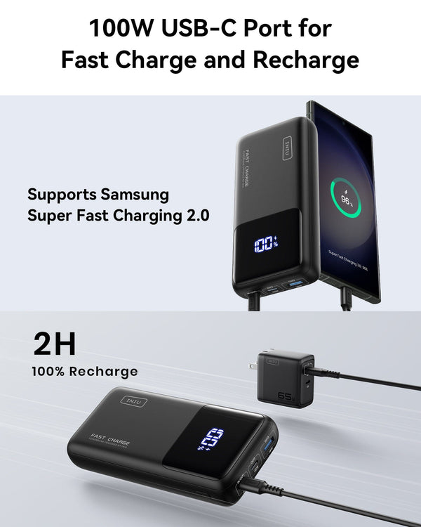 Iniu B63 100W 25,000mAh Power Bank Black | US-VMHGD9206