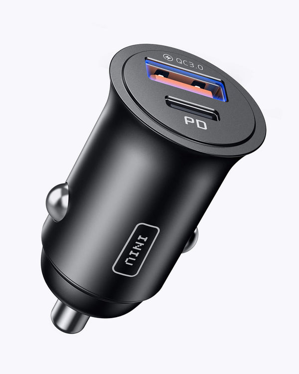 Iniu I710 2-Port Fast 60W Car Charger Black | US-ZDJFU2891